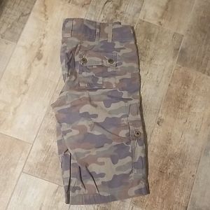 Camo cargo shorts
